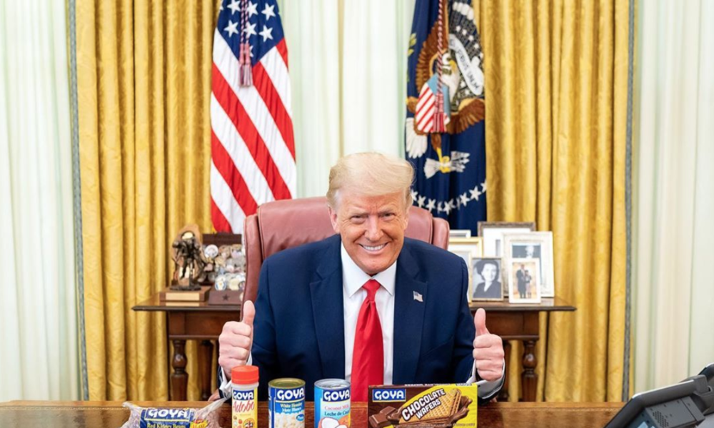 Alles Goya, oder was? Trump macht aus Trotz Werbung für hispanoamerikanische Lebensmittelmarke
