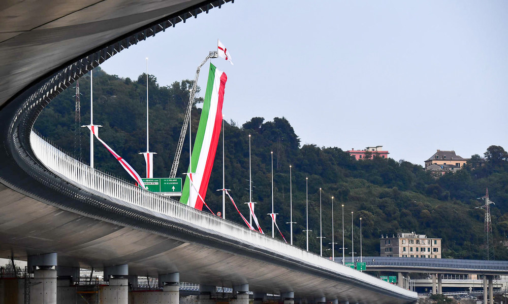 Zwei Jahre nach Einsturz: Neue Brücke in Genua eingeweiht