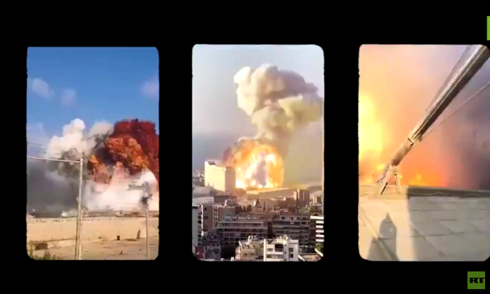 Video: Die gewaltige Explosion in Beirut aus 15 synchronisierten Perspektiven