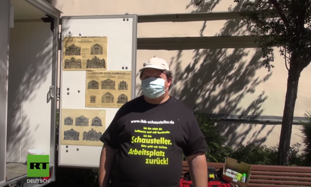 Coronavirus: Schausteller demonstrieren gegen Berliner Arbeitsverbot (Video)