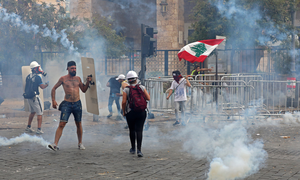 LIVE: Proteste gegen die Regierung in Beirut