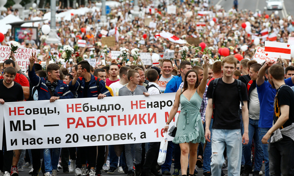Weißrussland: Massenproteste gehen weiter – Offizielles Wahlergebnis veröffentlicht