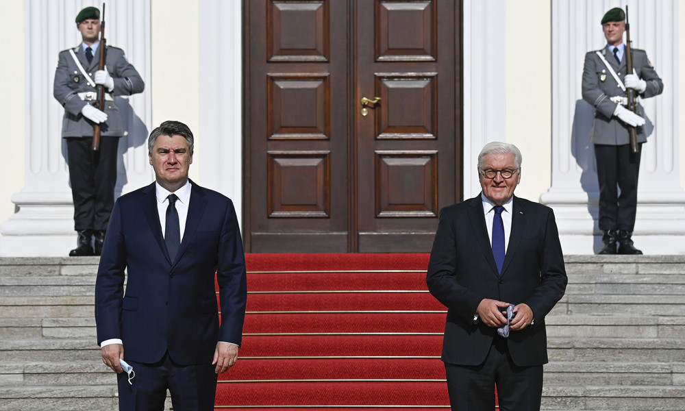 Kroatischer Präsident in Berlin: Deutschland wird wegen russischem Gas unter Druck gesetzt