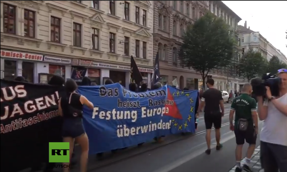 LIVE: Demo in Leipzig gegen "Festung Europa" und chinesische Regierung