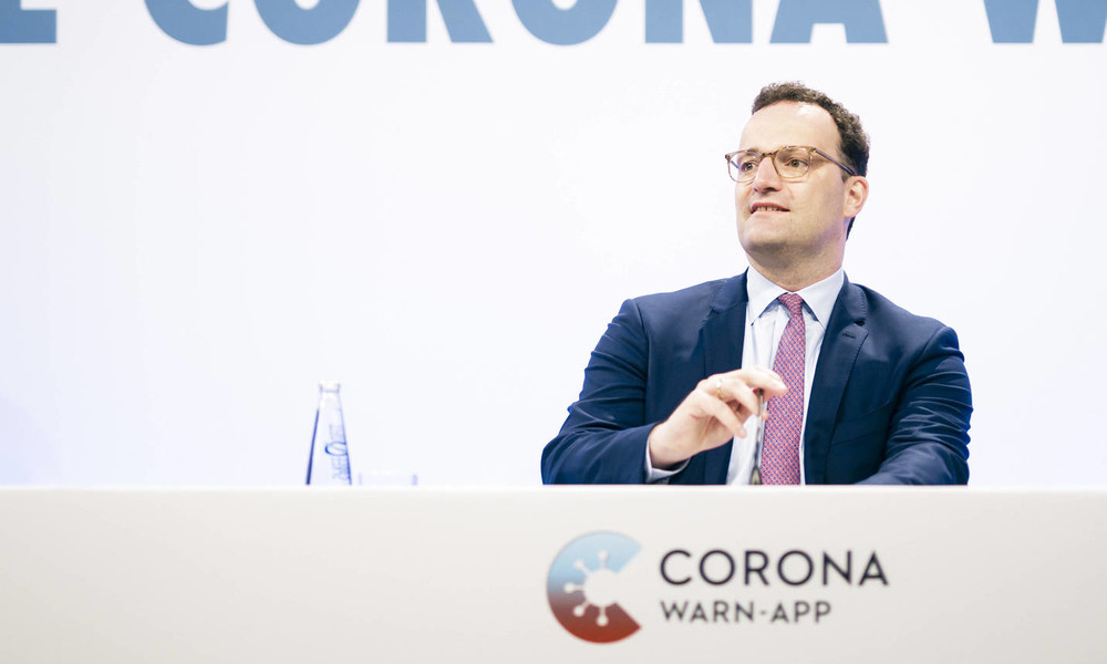 Pressekonferenz mit Bundesgesundheitsminister Jens Spahn zu 100 Tage Corona-Warn-App