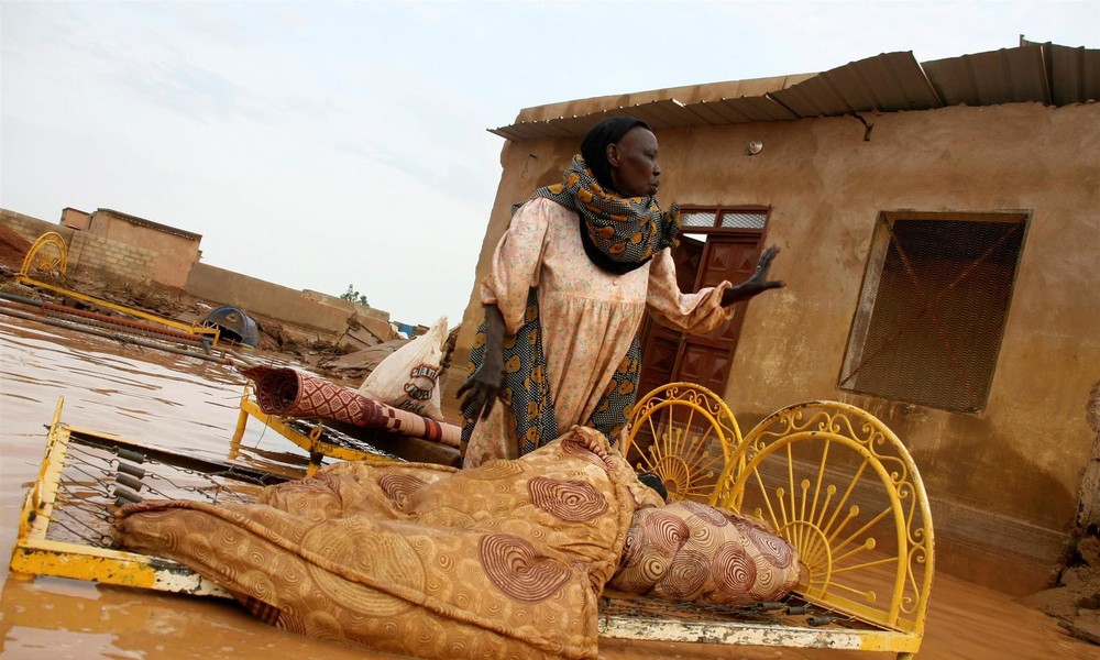 Jahrhundertflut im Sudan führt zu einer Welle der Obdachlosigkeit (Video)