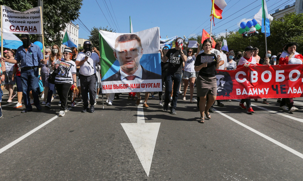 Russland: Erneut Demonstrationen in Chabarowsk zur Unterstützung des Ex-Gouverneurs Furgal