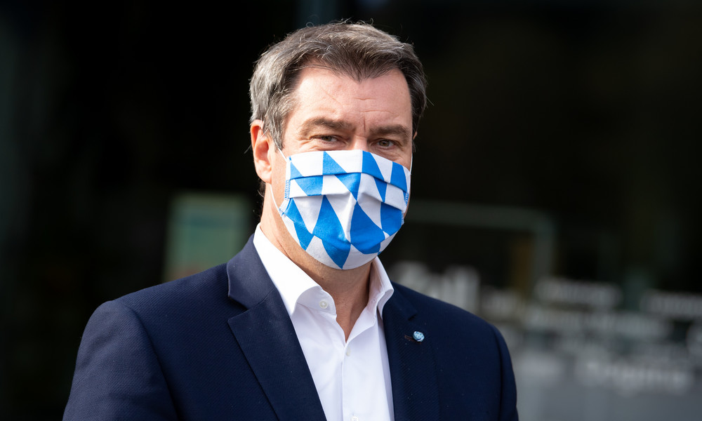 Maskenpflicht – Bayerns Ministerpräsident Söder für Bußgeld von 250 Euro bundesweit