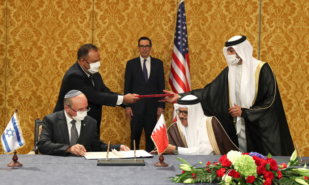Israel und Bahrain unterzeichnen Abkommen zur Aufnahme diplomatischer Beziehungen