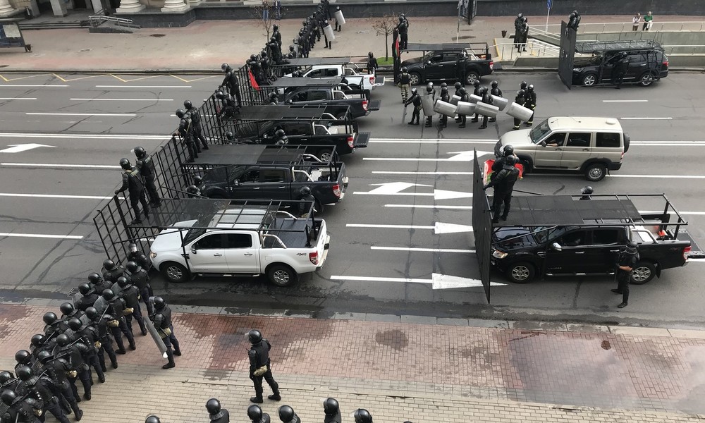 Minsk: Ausschreitungen zwischen Polizei und Demonstranten