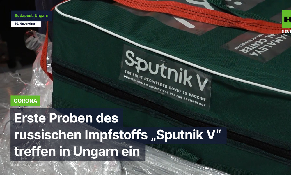 Erste Proben des russischen Impfstoffs "Sputnik V" treffen in Ungarn ein