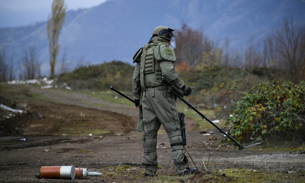 Russischer Friedenssoldat bei Minenexplosion in Bergkarabach verletzt