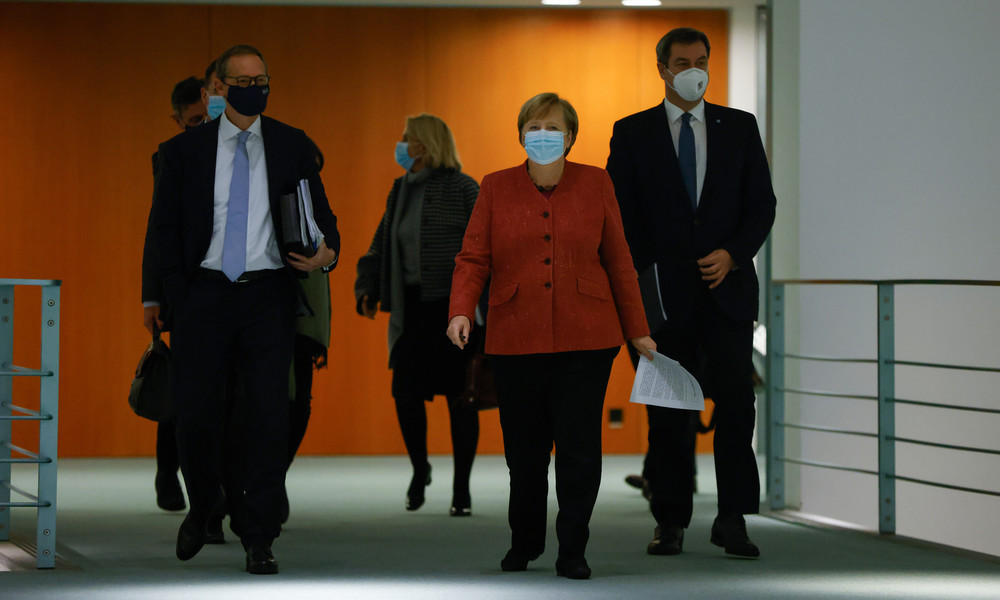 Vor Corona-Gipfel: Merkel fordert schärfere Maßnahmen