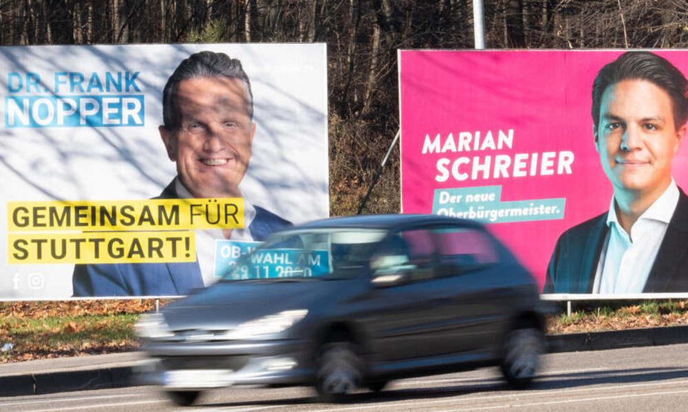 Aus grün wird schwarz: CDU-Politiker Nopper gewinnt Oberbürgermeisterwahl von Stuttgart