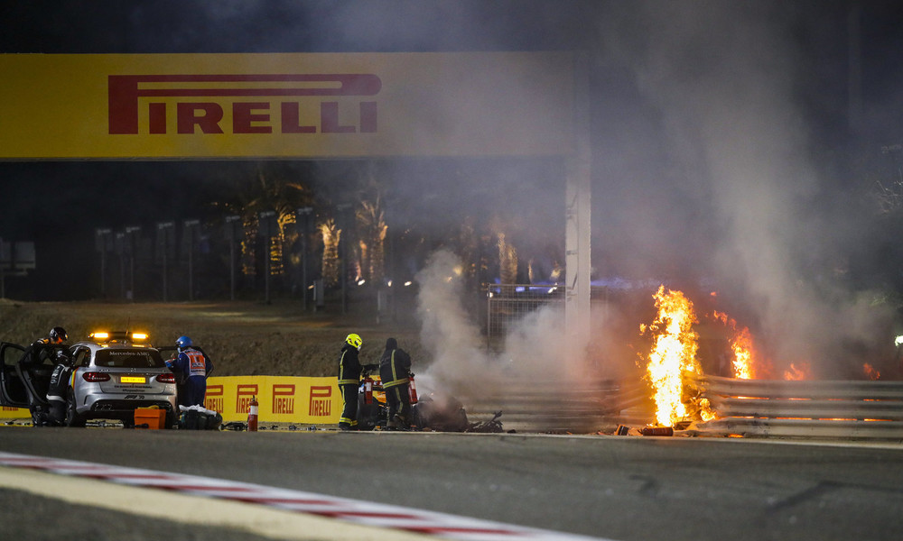 Bahrain: Formel-1-Rennfahrer Grosjean meldet sich aus dem Krankenhaus