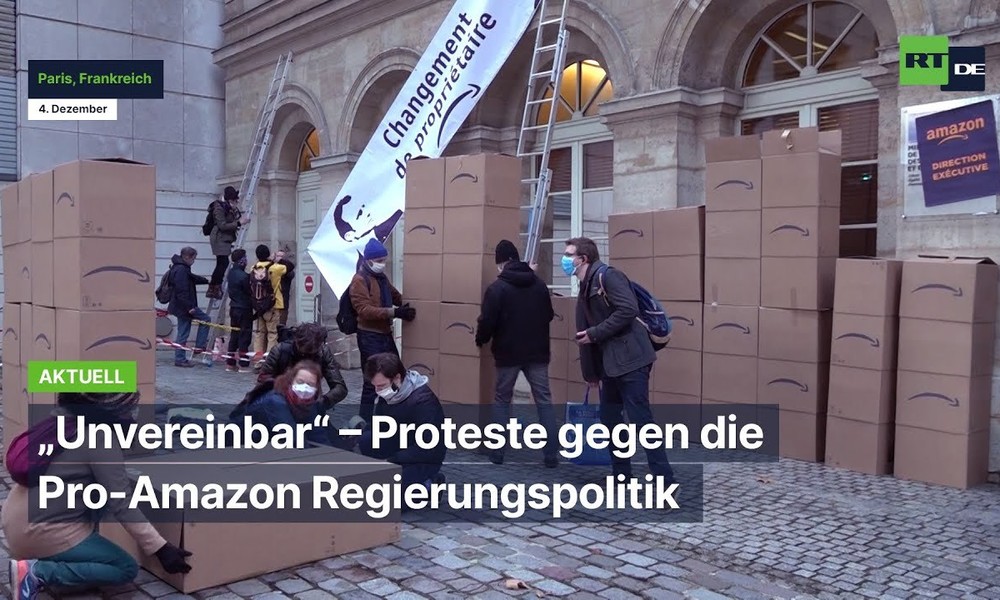 "Unvereinbar" – Proteste in Paris gegen die Pro-Amazon Regierungspolitik