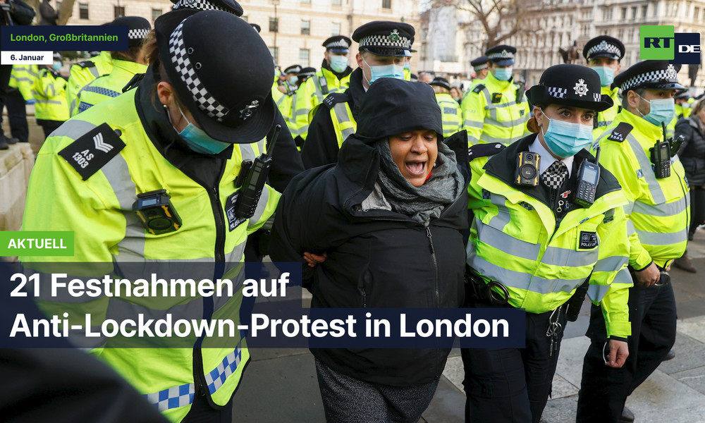 London: 21 Festnahmen auf Anti-Lockdown-Protest
