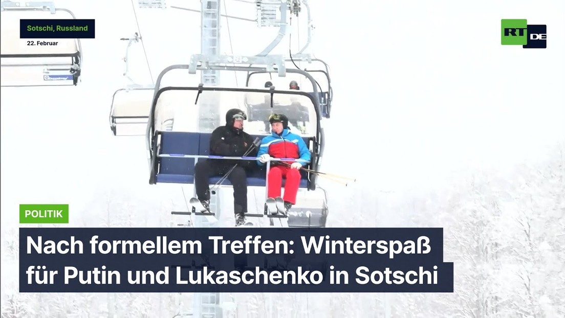 Nach formellem Treffen: Winterspaß für Putin und Lukaschenko in Sotschi
