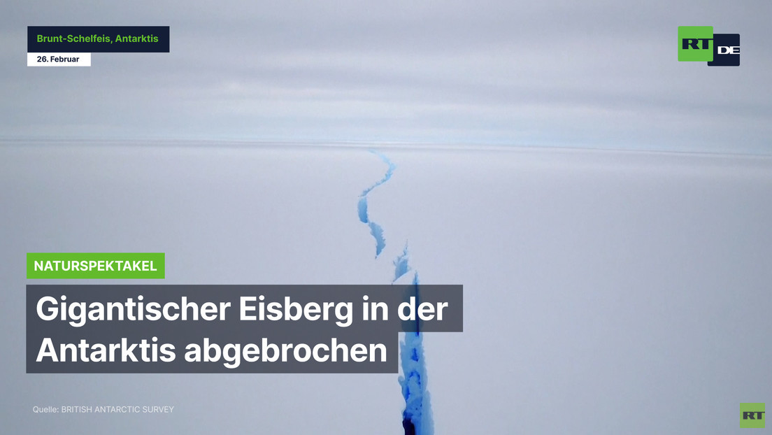 Gigantischer Eisberg in der Antarktis abgebrochen