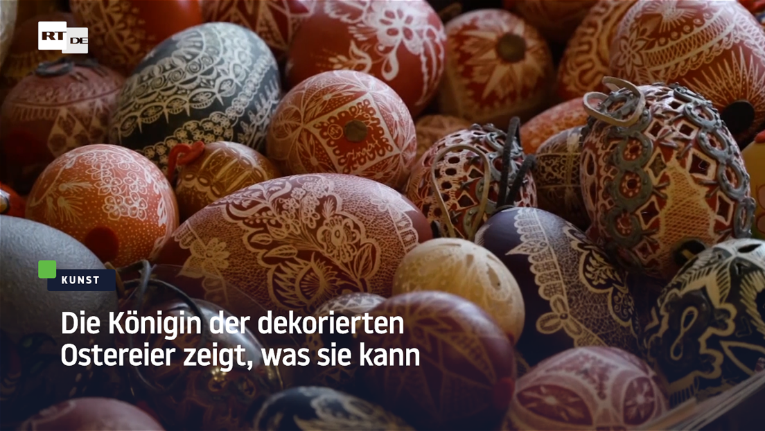 Die Königin der dekorierten Ostereier zeigt was sie kann!