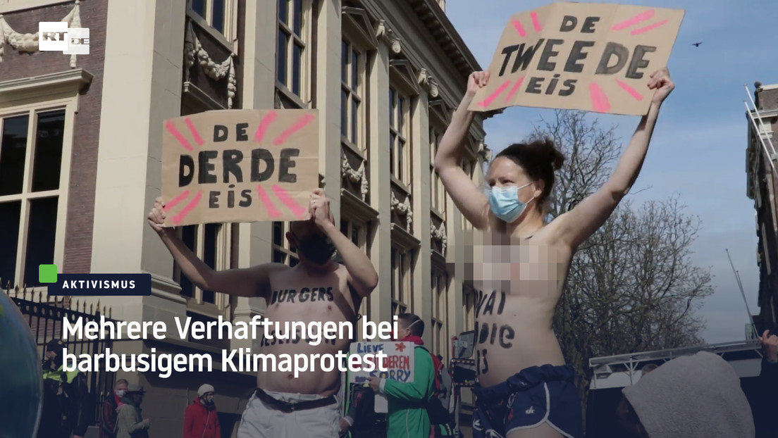Den Haag: Mehrere Verhaftungen bei barbusigem Klimaprotest