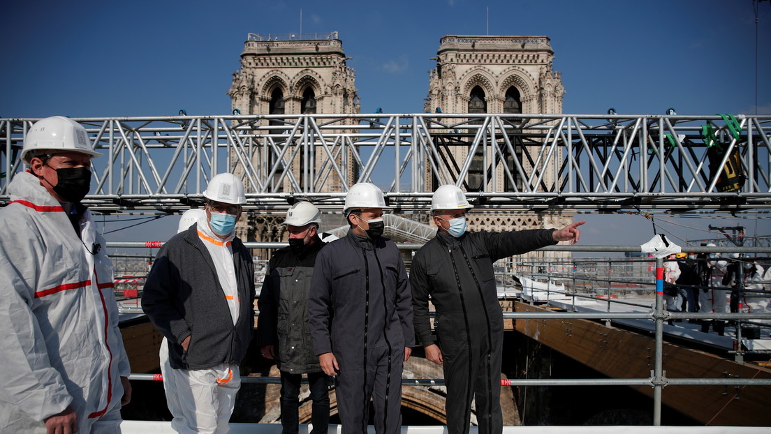 Zweiter Jahrestag der Brandkatastrophe: Macron verspricht Wiederaufbau von Notre-Dame bis 2024