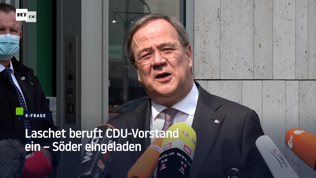 K-Frage der Union: Laschet beruft CDU-Vorstand ein – Söder eingeladen