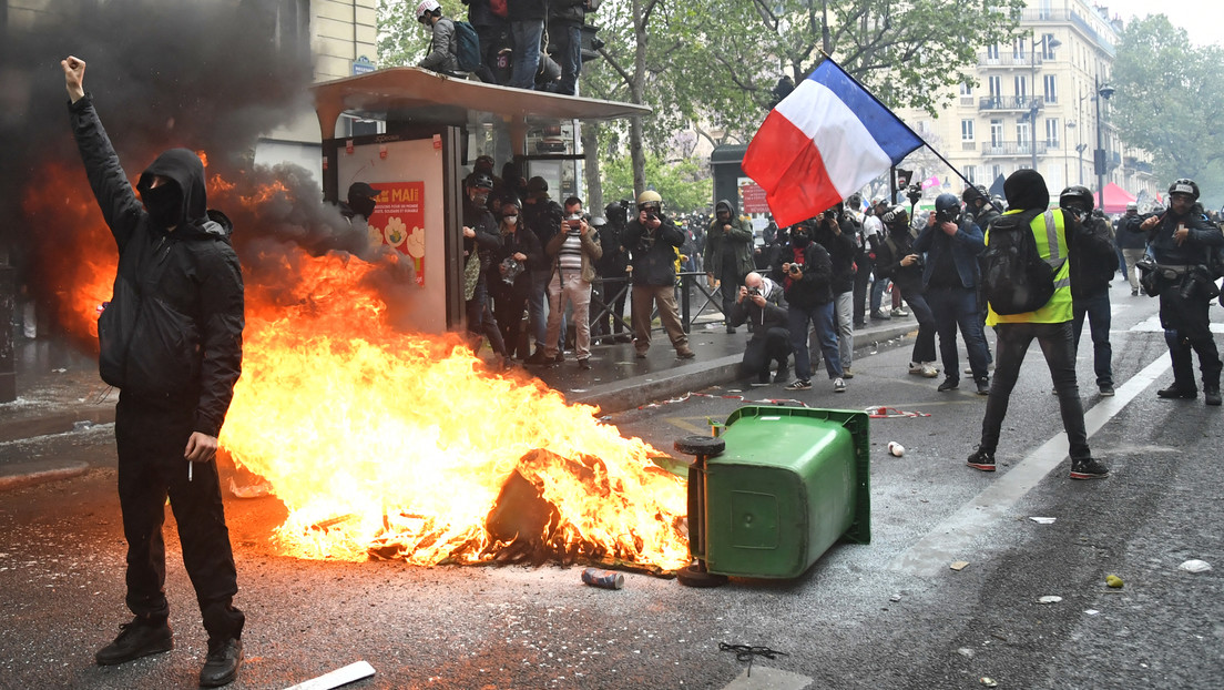 Maiproteste in Paris