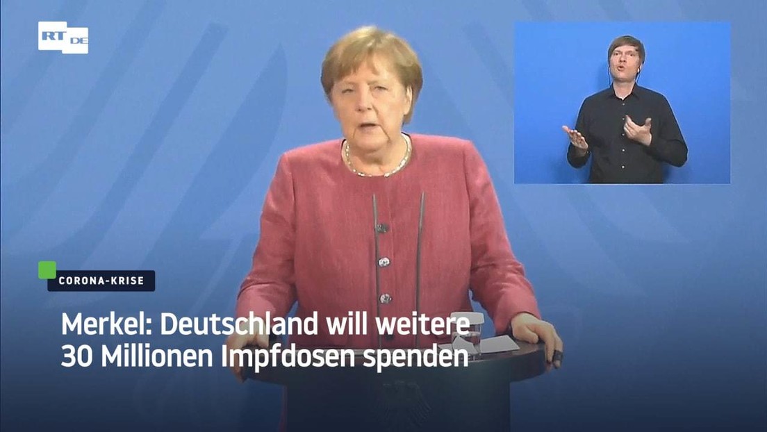 Merkel: Deutschland will weitere 30 Millionen Impfdosen spenden