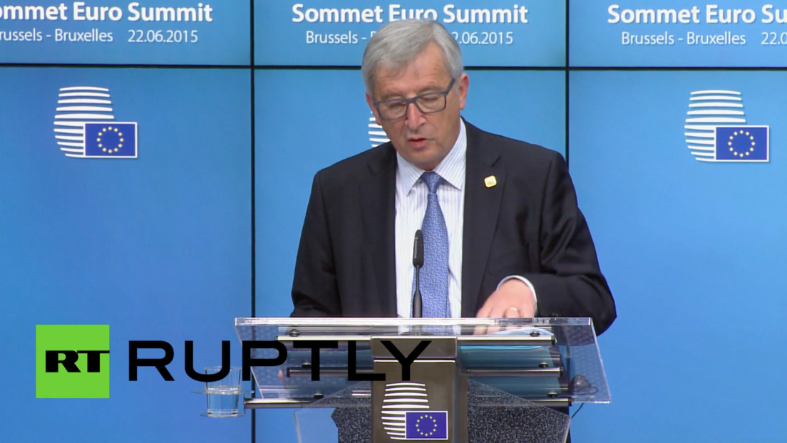 Live: EU-Sondergipfel zu Griechenland in Brüssel - Pressekonferenz von Tusk und Juncker