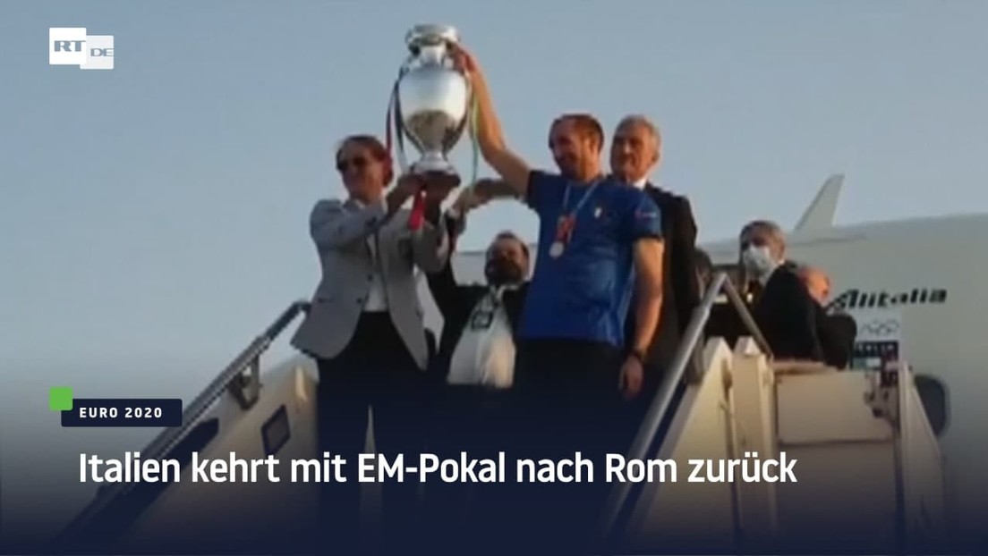 Italien kehrt mit EM-Pokal nach Rom zurück