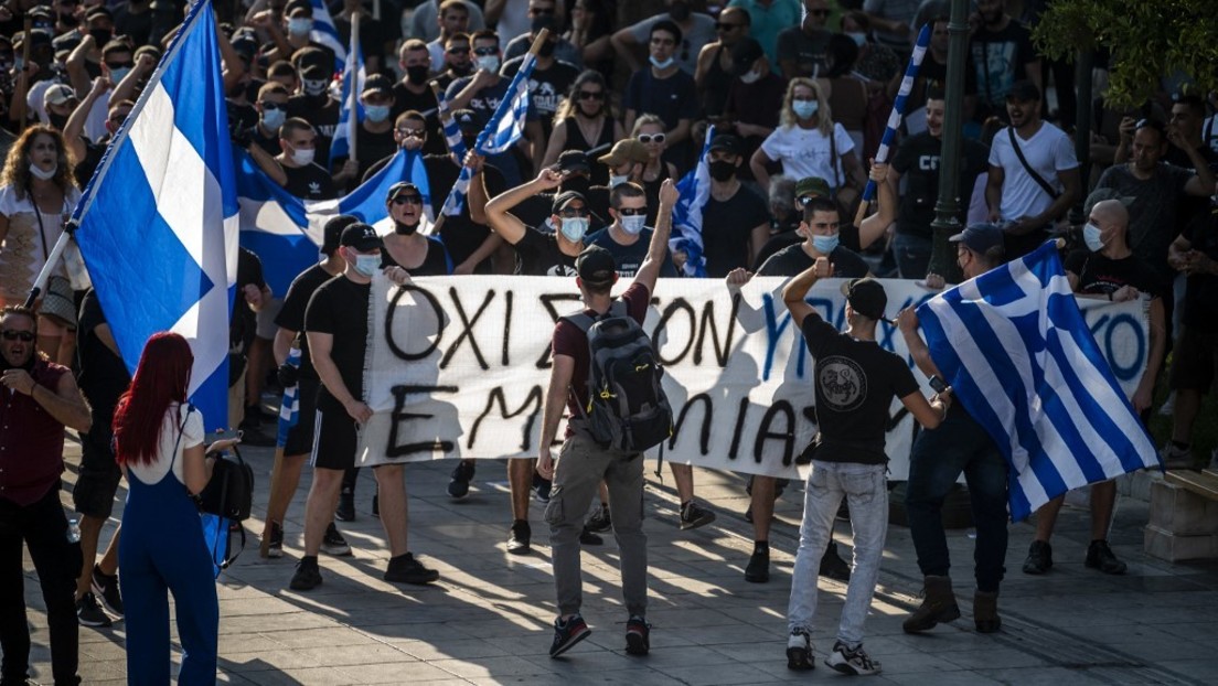 Tausende demonstrieren in Athen gegen Druck auf Ungeimpfte