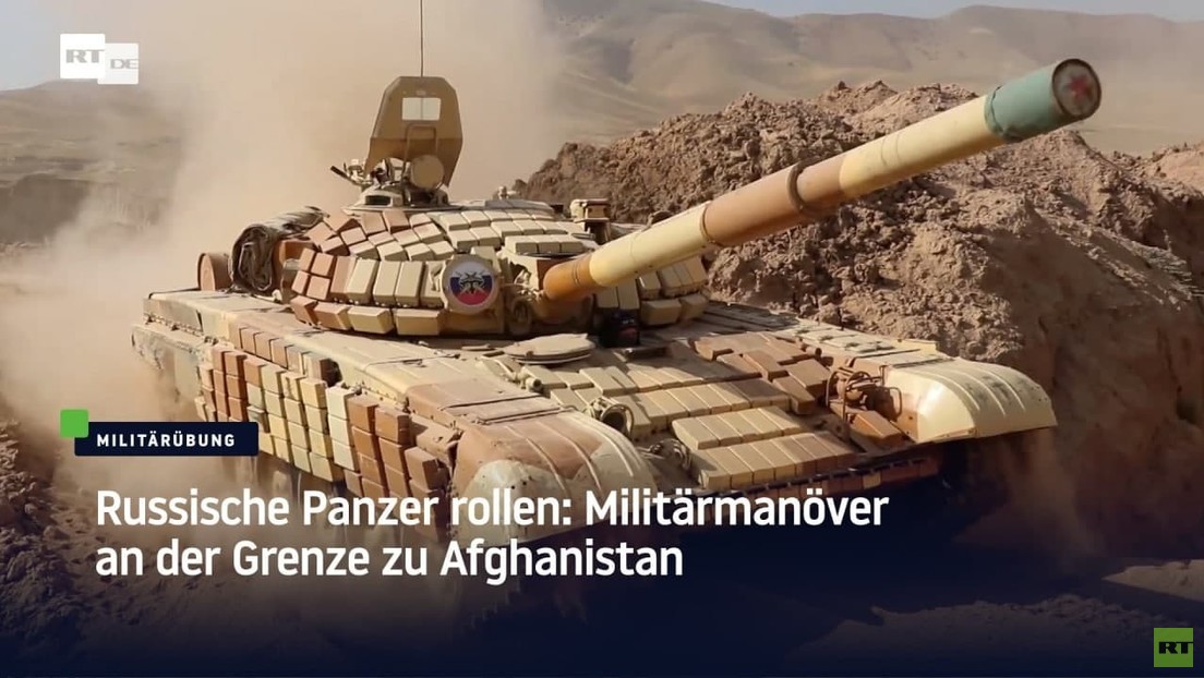 Russische Panzer rollen: Militärmanöver an der Grenze zu Afghanistan