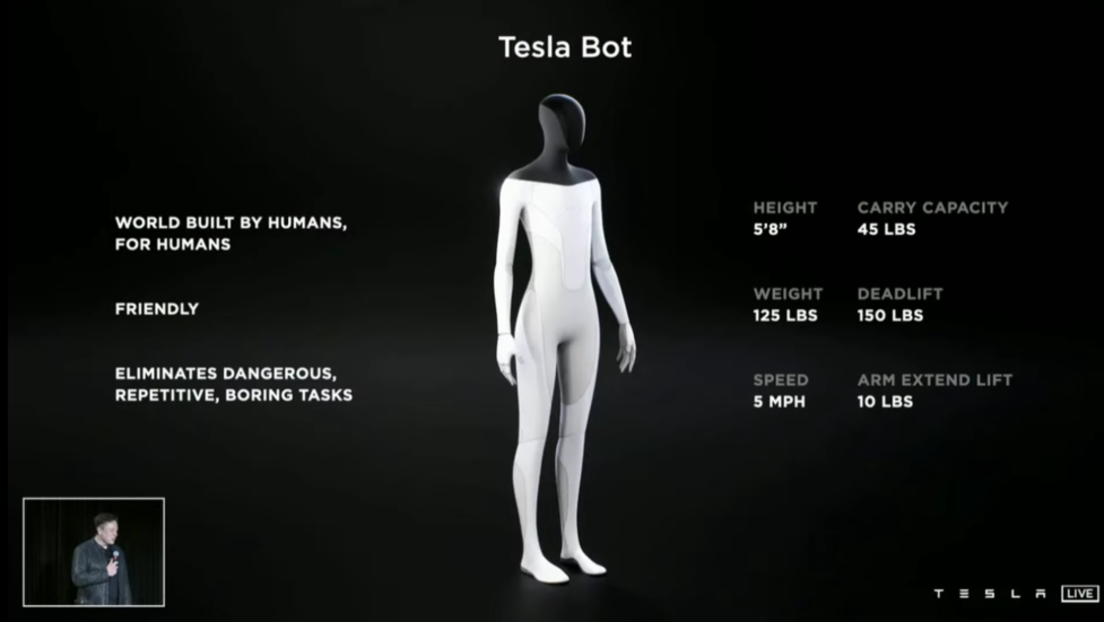 Tesla kündigt Bau humanoider Roboter an – Sollen Menschen bei "gefährlichen" Aufgaben helfen