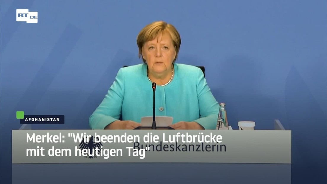 Merkel: "Wir beenden die Luftbrücke mit dem heutigen Tag"