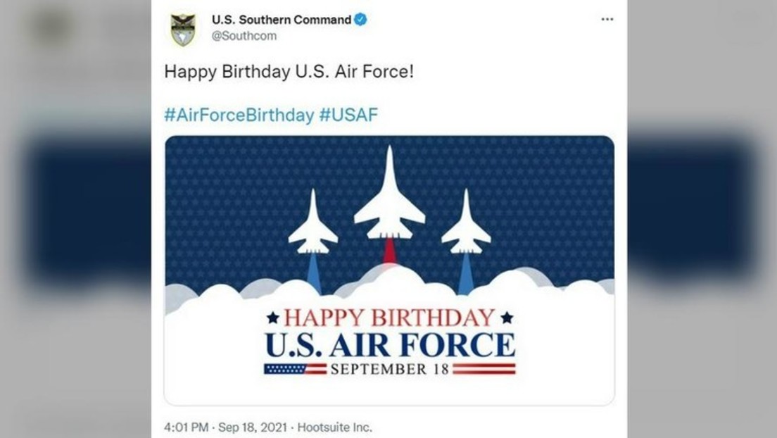 Peinlicher Fehler: Gratulationen zum Geburtstag der US-Luftstreitkräfte mit russischen Kampfjets
