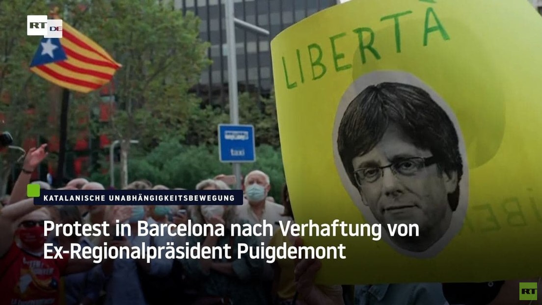 Protest in Barcelona nach Verhaftung von Ex-Regionalpräsident Puigdemont