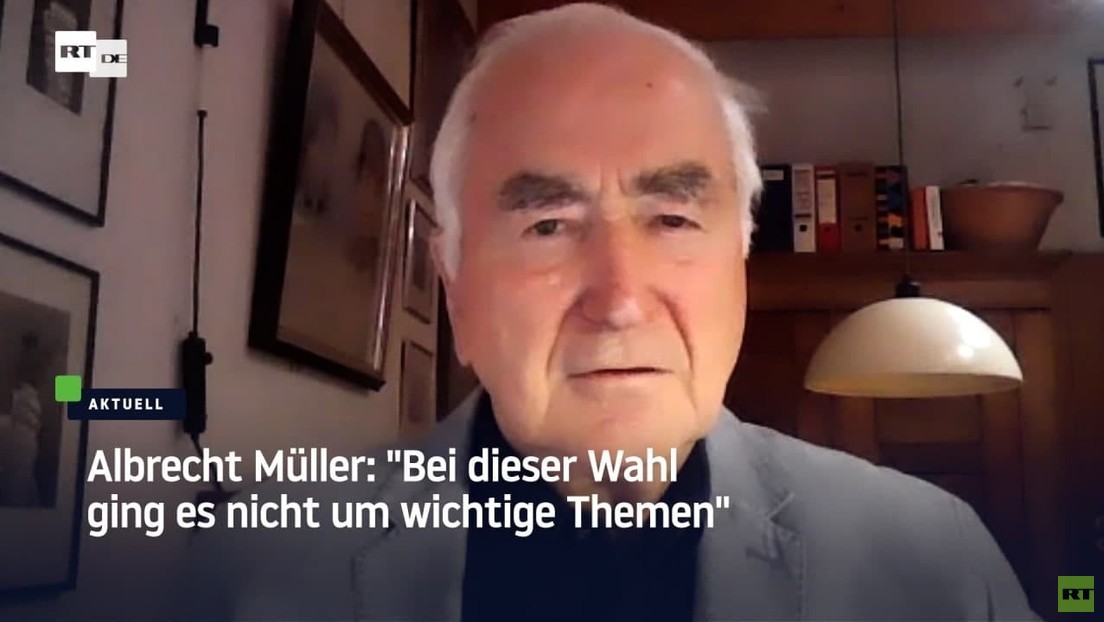 Albrecht Müller zur Bundestagswahl 2021: Bei dieser Wahl ging es nicht um wichtige Themen