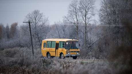 Vier Verletzte bei Verkehrsunfall mit Schulbus in Russland