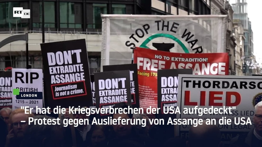 "Er hat die Kriegsverbrechen der USA aufgedeckt" – Protest gegen Auslieferung von Assange an die USA