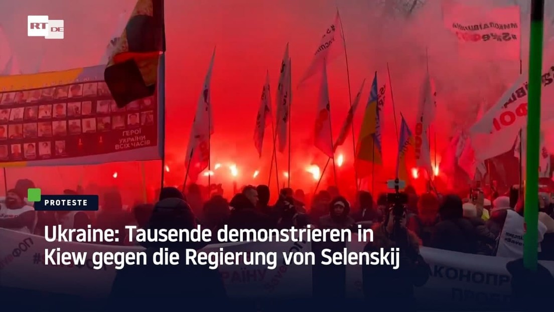 Ukraine: Tausende demonstrieren in Kiew gegen die Regierung von Selenskij