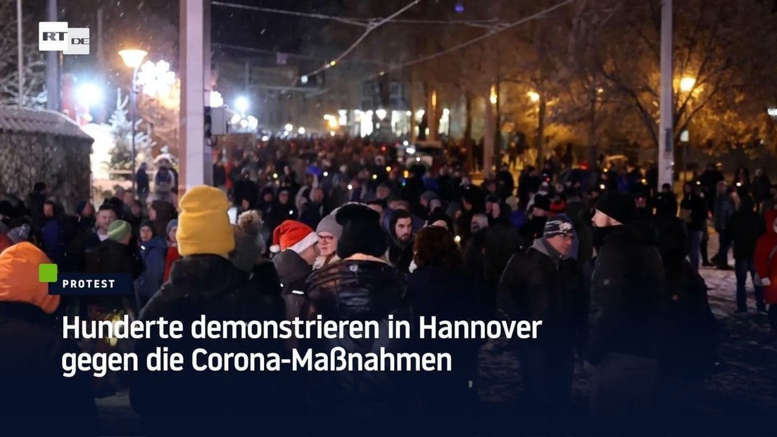 Hunderte demonstrieren in Hannover gegen die Corona-Maßnahmen