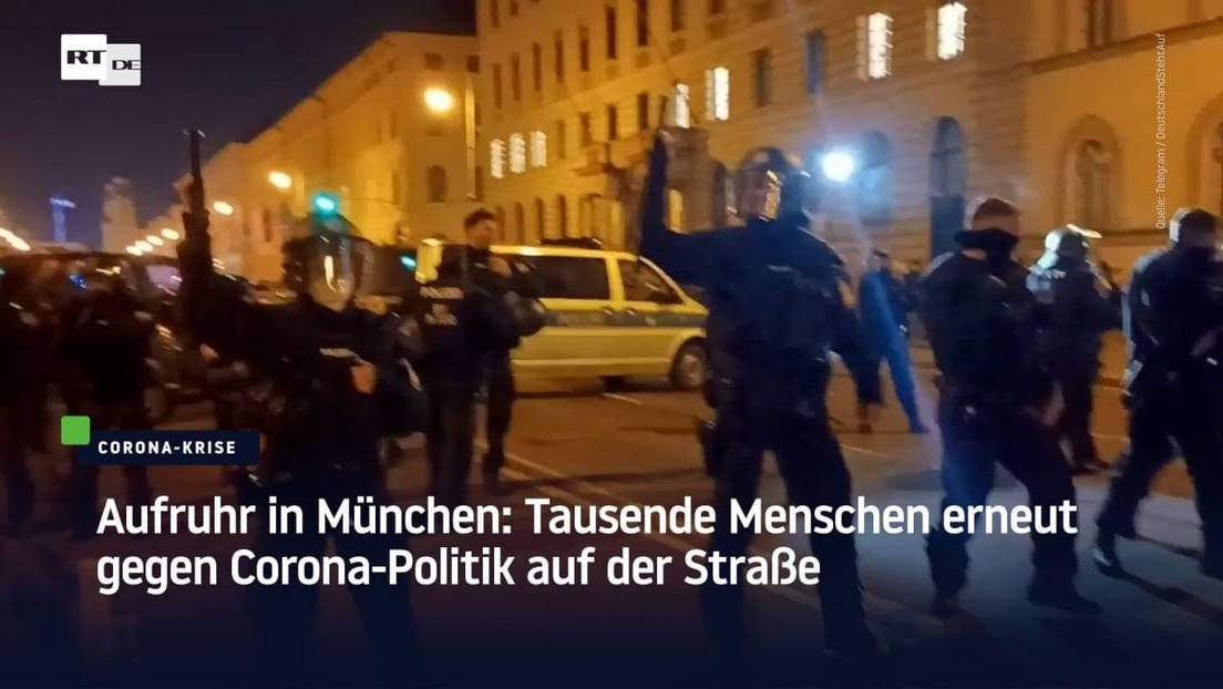 Aufruhr in München: Tausende Menschen erneut gegen Corona-Politik auf der Straße