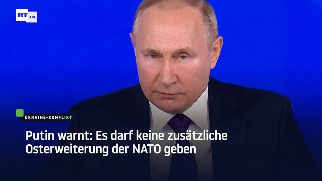 Putin warnt: Es darf keine zusätzliche Osterweiterung der NATO geben
