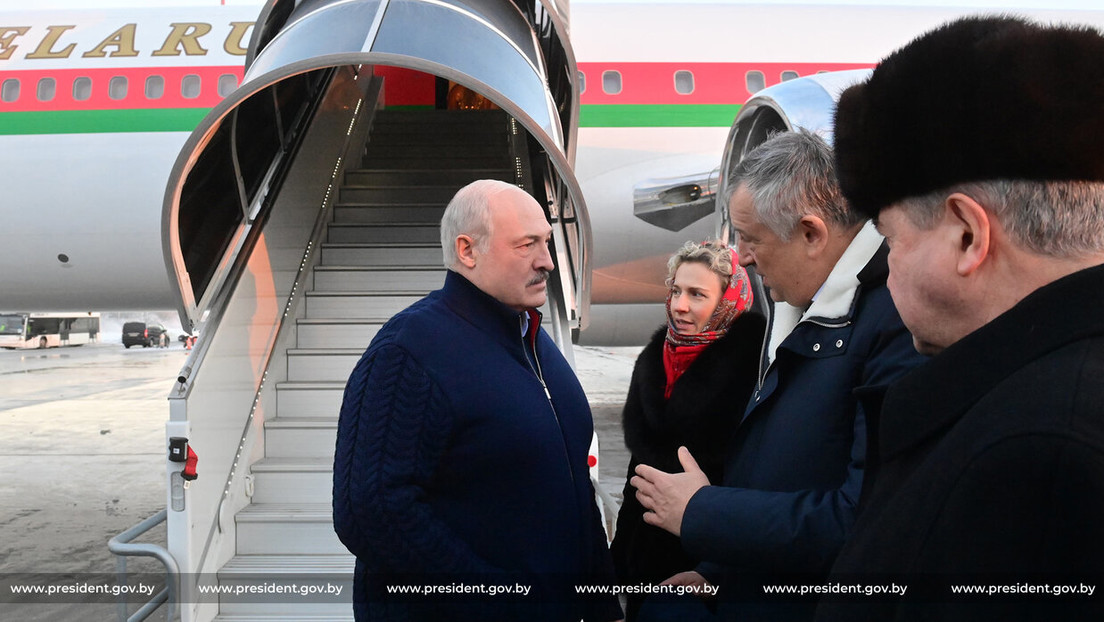 Lukaschenko trifft für informelles Treffen der GUS-Staatschefs in Sankt Petersburg ein