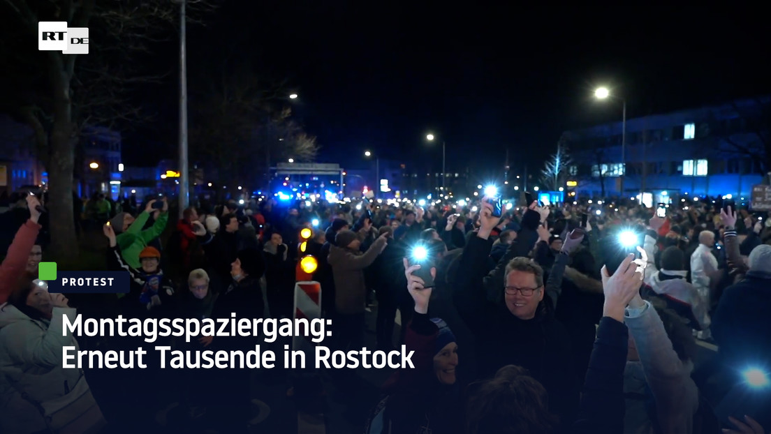 Montagsspaziergang: Erneut Tausende in Rostock