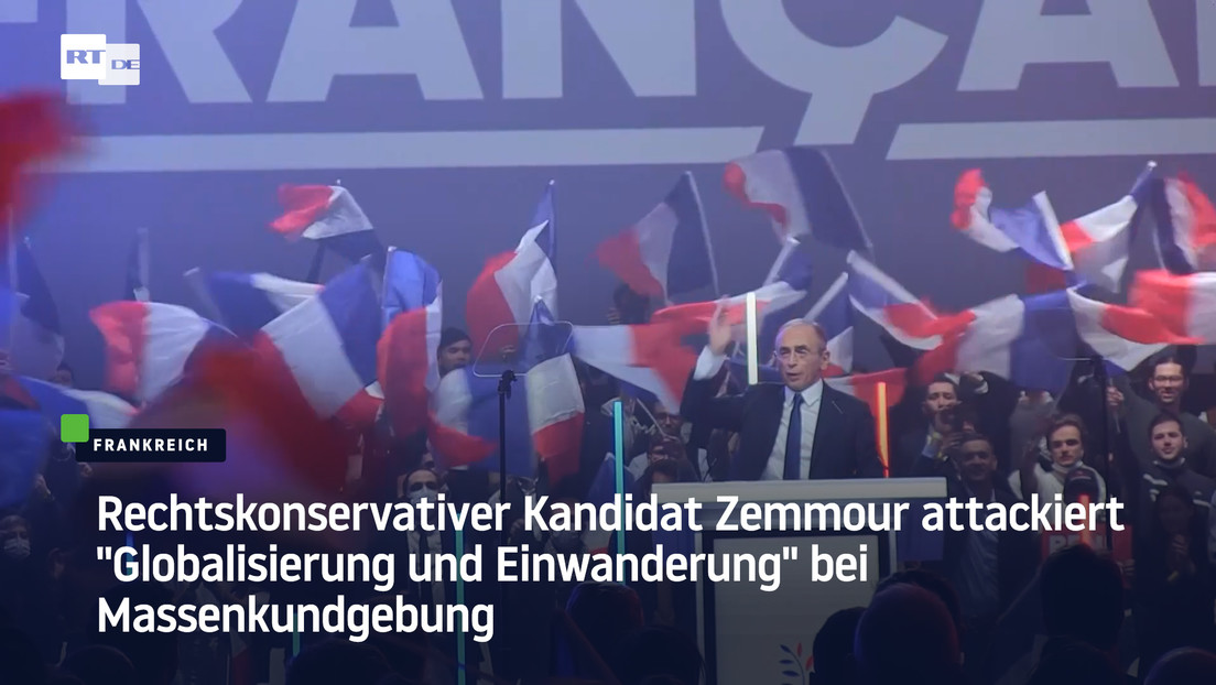 Frankreich: Rechtskonservativer Kandidat Zemmour kritisiert "Globalisierung und Einwanderung"