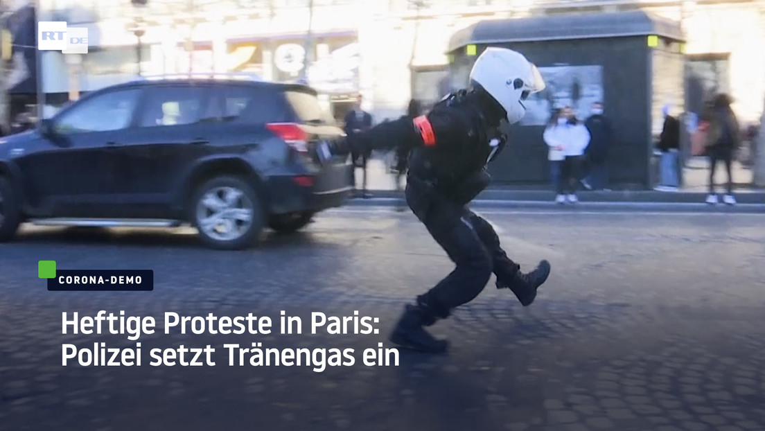 Heftige Proteste in Paris: Polizei setzt Tränengas ein