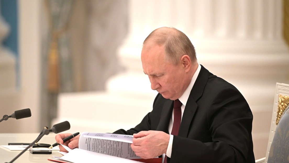 Präsident Putin gibt Pressekonferenz zur aktuellen Lage