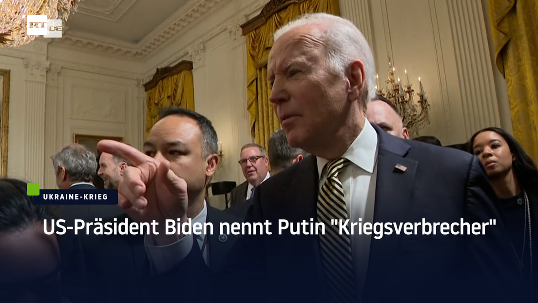 US-Präsident Biden nennt Putin "Kriegsverbrecher"